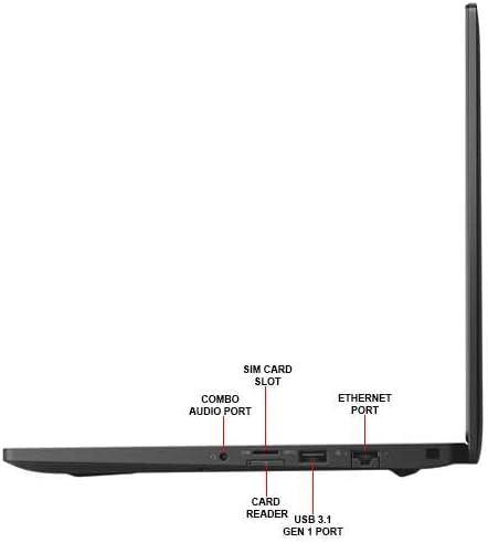 Dell Latitude 7490 Intel® Core™ i5 (8th Gen) 14 Inch Laptop - right ports