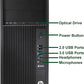 HP Z240 Workstation Intel® Core™ i7 (6th Gen) Tower Desktop - front ports