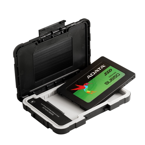 ADATA ED600 Water, Dust & Shock Proof 2.5 SATA Drive Caddy - use