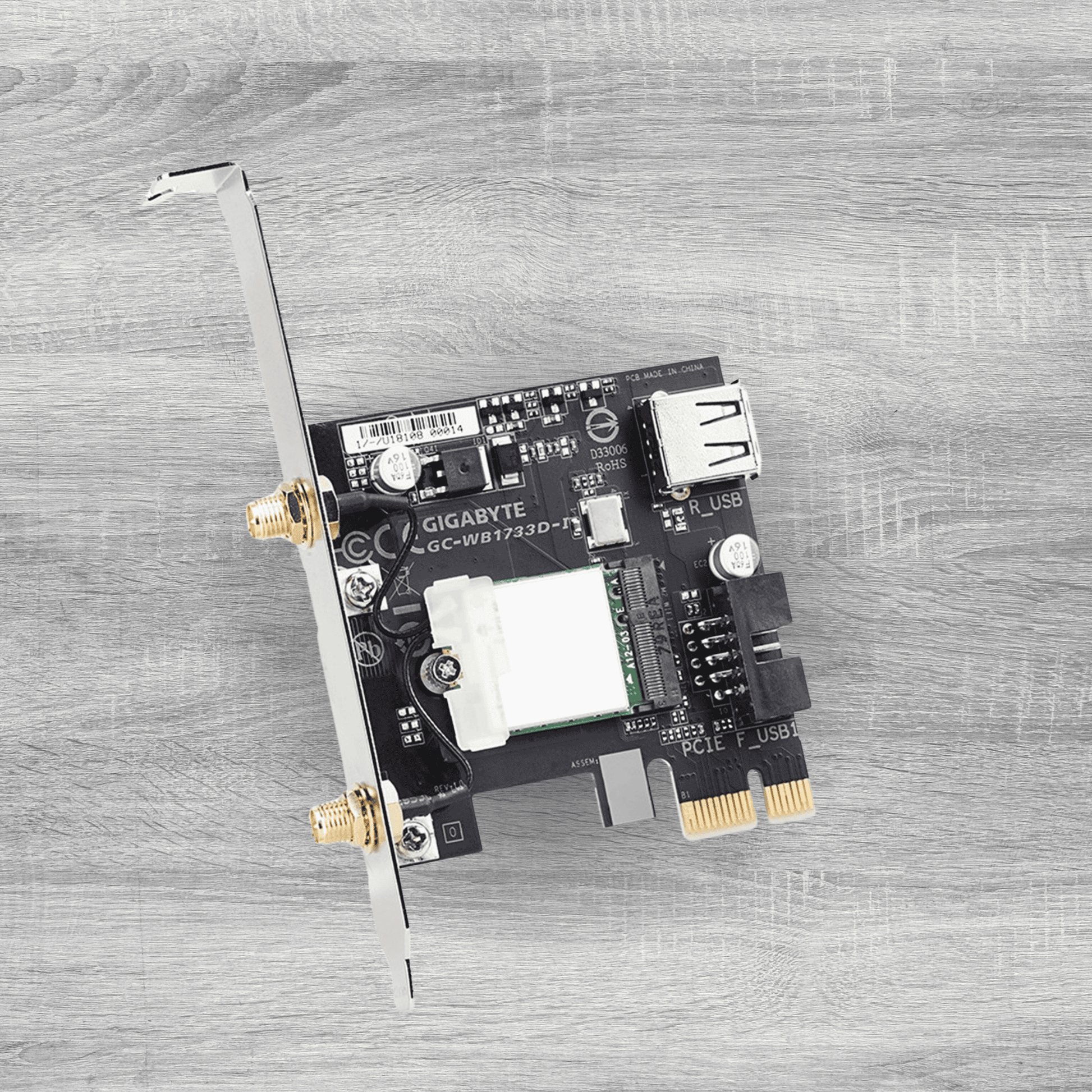 Gigabyte GC-WB1733D-I Intel AC1750 PCI-Express Wireless Dual Band WiFi Card - real
